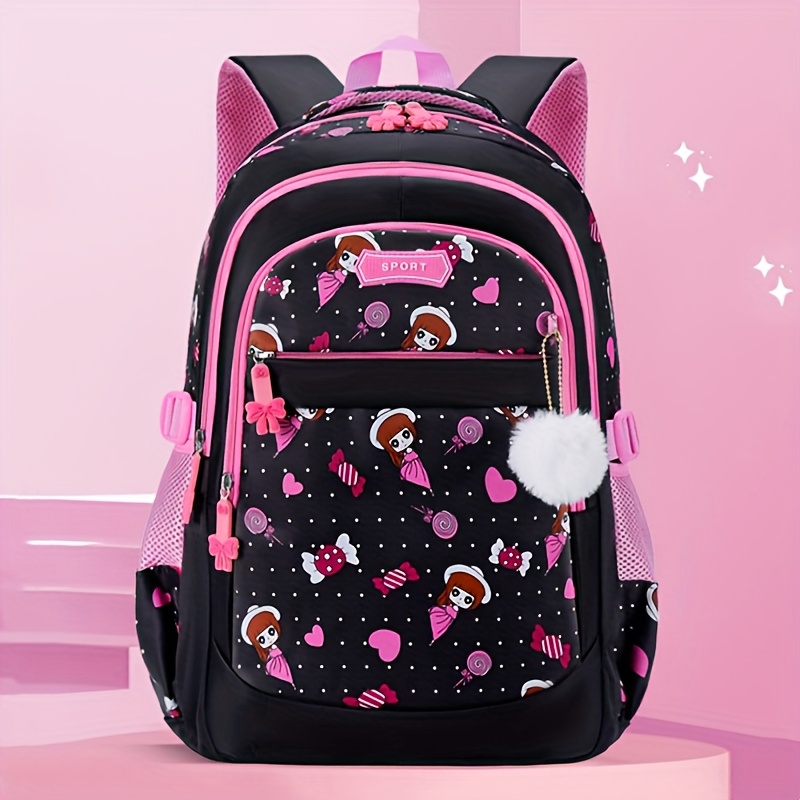 

1pc Of Student Backpack, Stylish Large Capacity Cute Little Girl Printed Backpack, For The Back-to-.