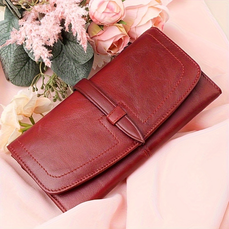 Women's Wallet, Women's Fashion Long Large-capacity Genuine Leather Clutch, Neutral; Couple; Unisex