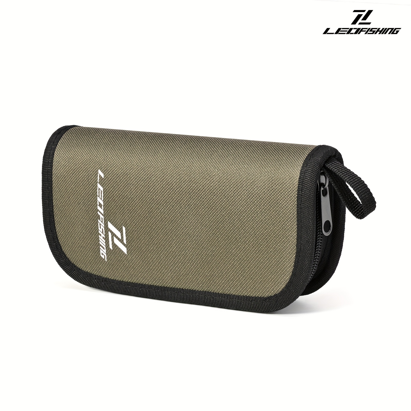 TEMU LEOFISHING Bolsa de Almacenamiento para Señuelos de Pesca, Estuche Tipo Billetera para Señuelos Spinner, Bolsa Portátil para Señuelos,