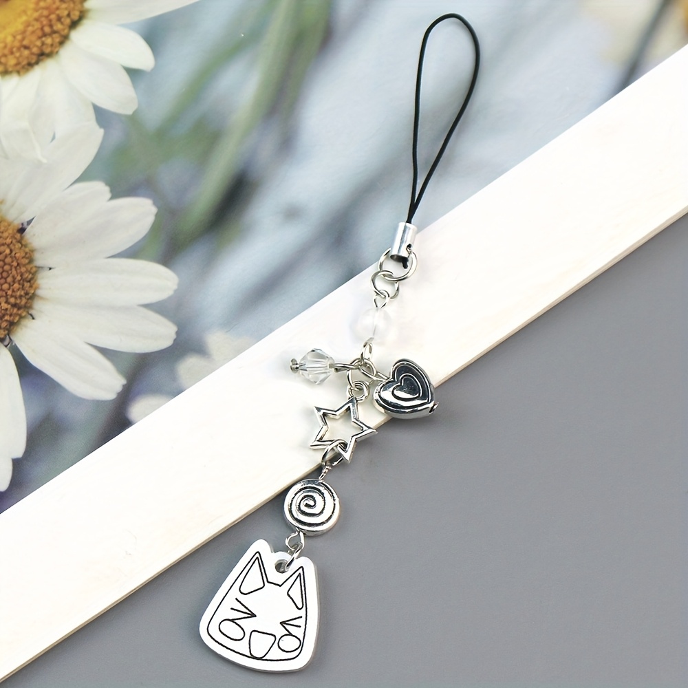 2d Flat, 1pc Sweet Creative Acrylic Small Animal Bead Phone Rope Bag Chain Ccd Border Hanging Decoration Handmade