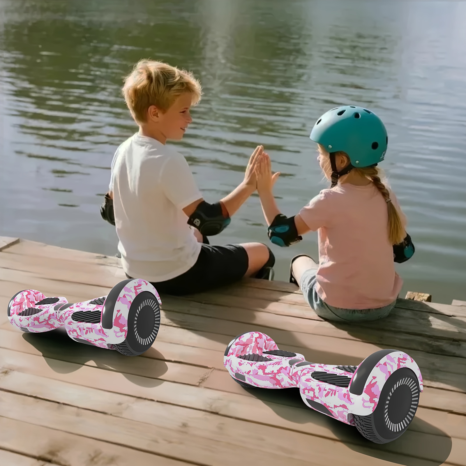 300W 7.5MPH Hoverboard for Kids, 7.5 Mile Range, 3H Charge, 6.5
