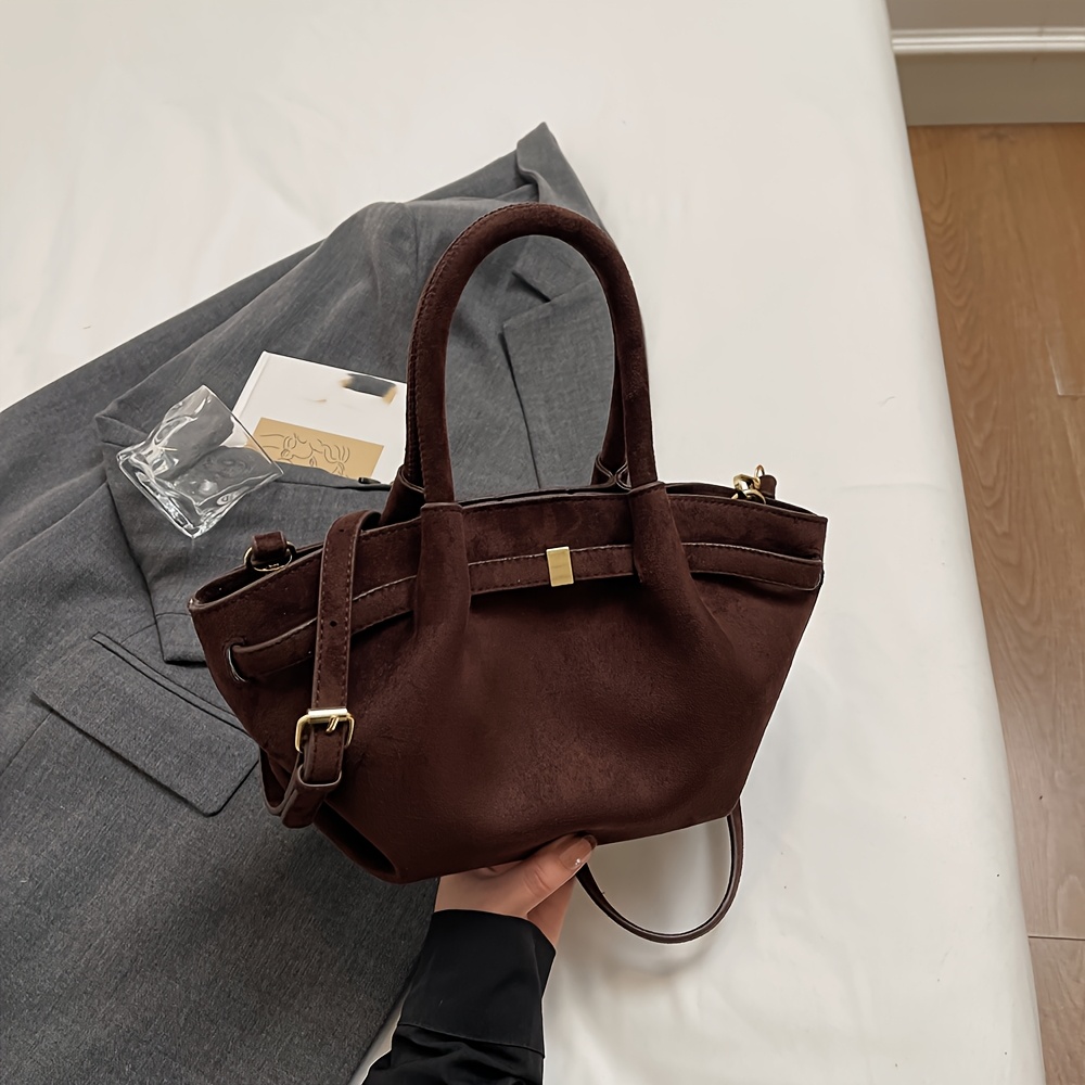 Women's Shoulder Bag, Detachable Strap, Gold-tone Hardware, Versatile Everyday Shoulder Bag | Vintage Style | Detachable Shoulder Strap