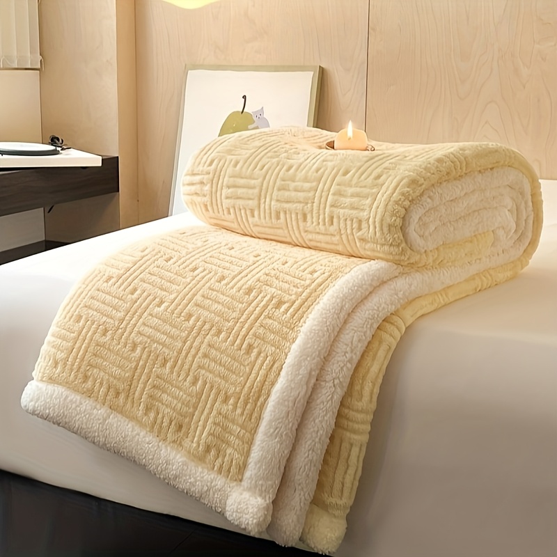 edredão de pelúcia   - cobertor moderno   ultrassônico para cama, sofá e decoração de casa - aconchegante em   elegante para   as   - lavável à máquina,    , tecido jacquard  ,   semelhante a lã, construção durável, ideal para   de   5