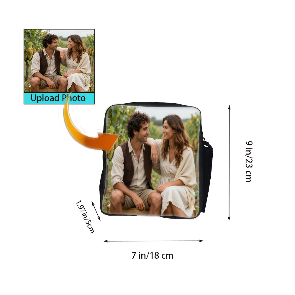 TEMU Custom 1pc Personalized Customization, Unisex , Lightweight And Foldable, Suitable For Own Pirated Rap Photo Family Photo Pet. Wedding Photo,
