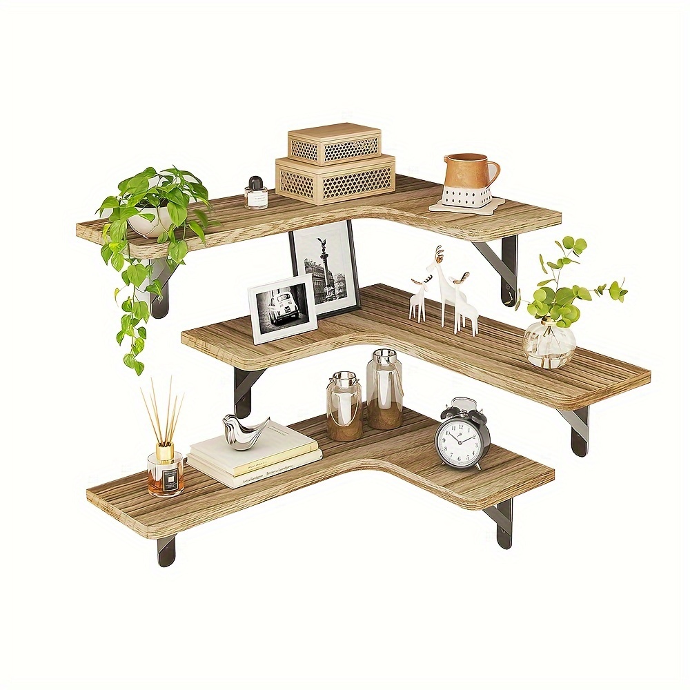 

Superlele 3pcs Floating Shelves, Mounted For , , Hanging , Christmas Decoration, Shelves For Bathroom, , Or , To Install