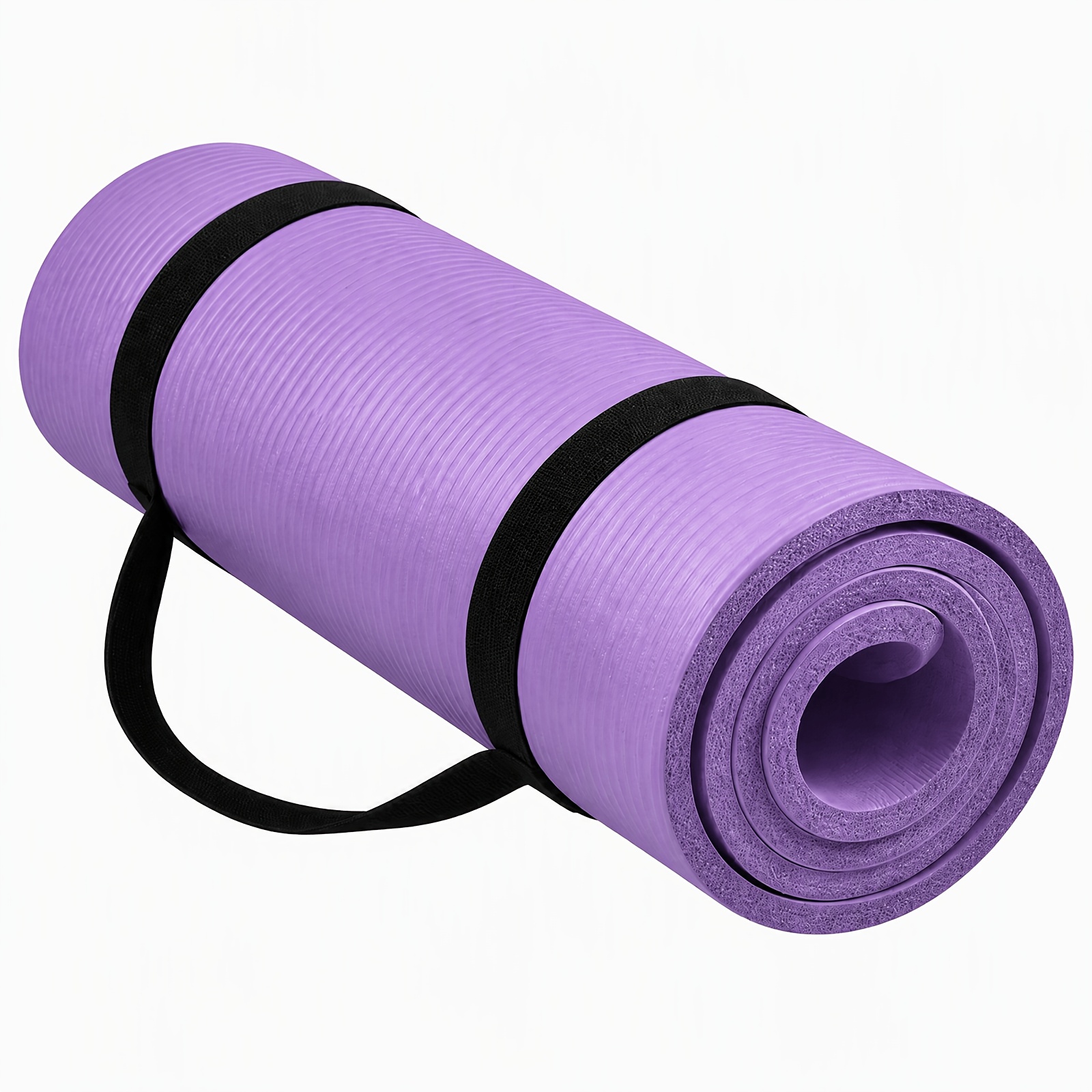 Image of Yoga Mat Thick Mat Strap For Men And Women - Non-slip Exercise Mat For , Pilates, Stretching, Floor, And Fitness Workouts, High-density Anti-tear Exercise Yoga Mats, Family-friendly Exercise