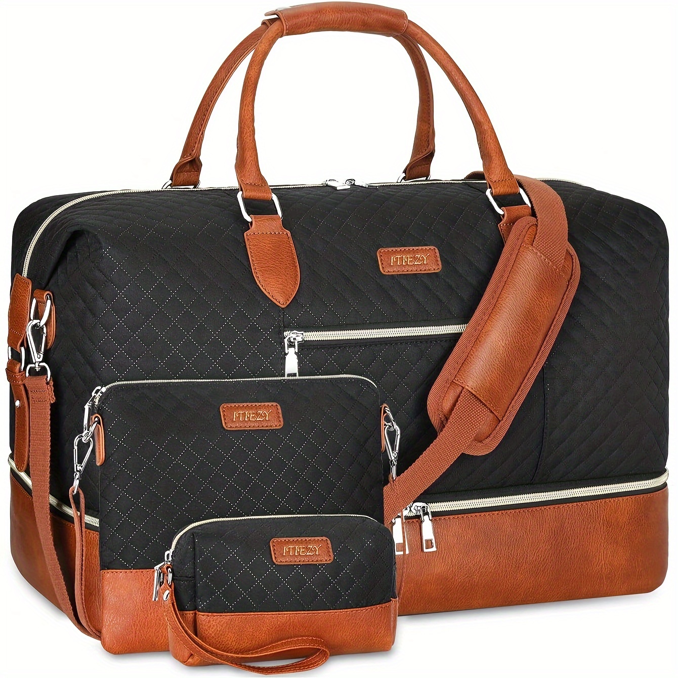 Große Reisetasche Für Damen Mit Schuhfach – Übernachtungstasche Für 3–5 Tage, 53 Cm, Wasserdicht