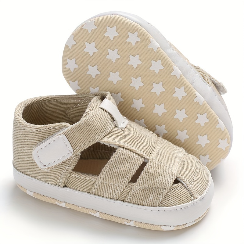 Casual Solid Color Sandals For Baby Boys, Breathable Lightweight Walking Shoes For Spring Summer