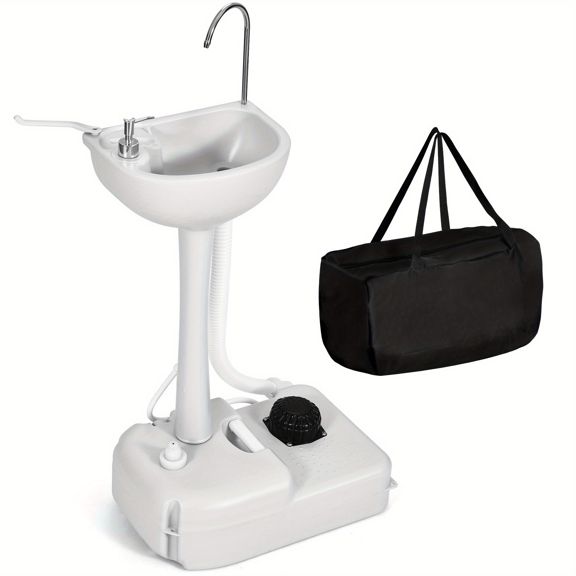 Roadrix Gallon Portable Sink with Pump Hand Washing Basin for  Camping and Travel Faucet and Carry Bag, Portable Sink