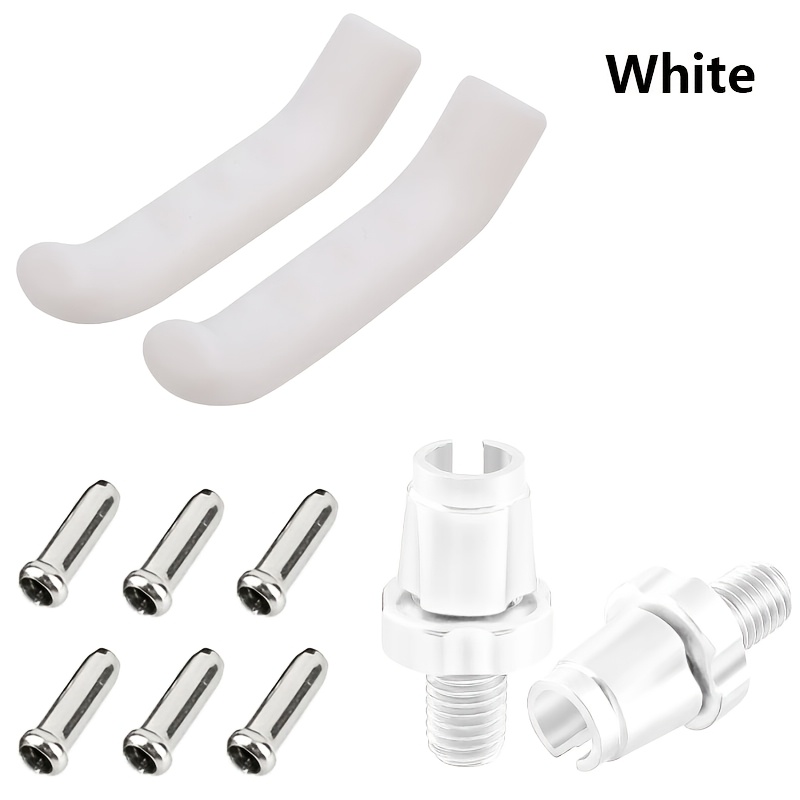 TEMU 10pcs Poignées de de frein de vélo, vis de réglage de frein et embouts de câble de frein de vélo multicolores