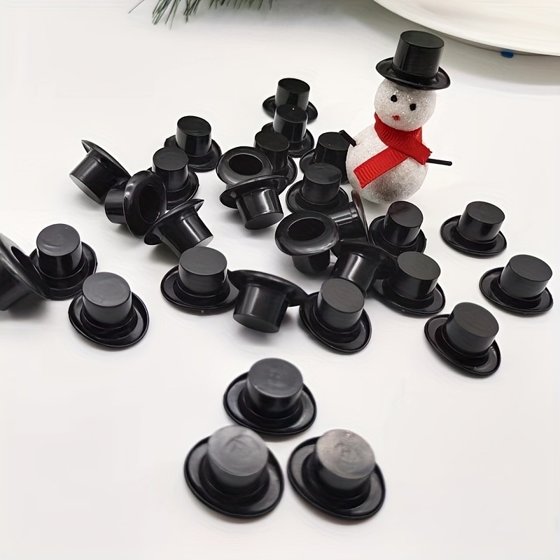 

25pcs Per Pack Black Wedding Party Decoration Groom Small Diy Decorated Small Hat