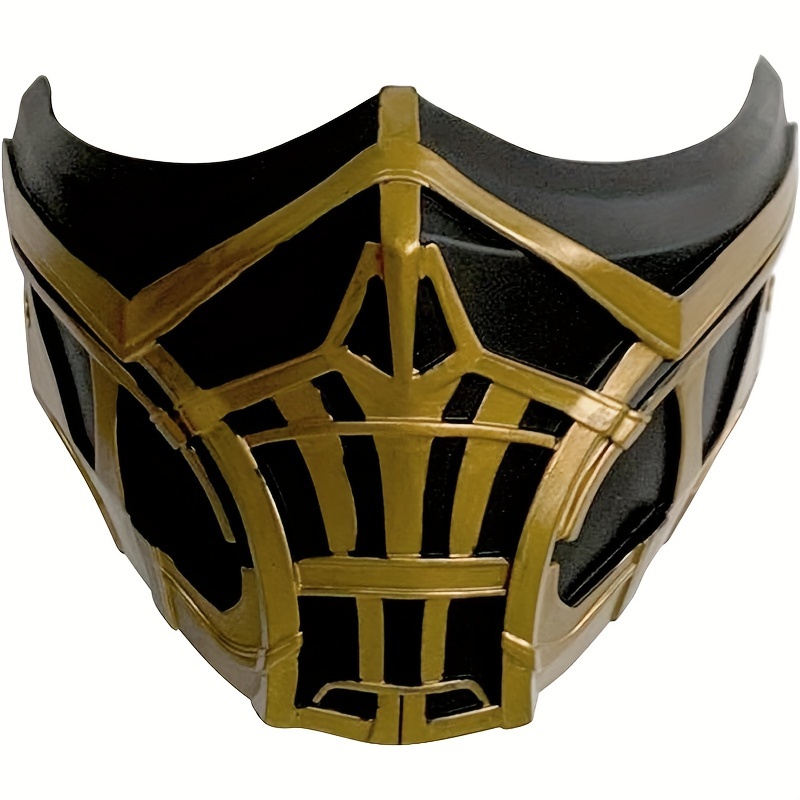 realistic unique cool warrior mask 2 types 1 style movie style face mask dress accessories for halloween christmas cosplay photo props bar club rave larp party decoration stage performance accessories great gift idea details 2