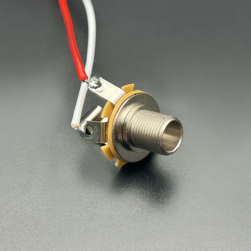 Pre-Wired Guitar Kit, DIY Guitar Electronics, Guitar Input Jack Kit, Wire Harness Pre-Wire Kits with 1 Volume, 1 Tone, 1 Input Jack, Standard Wiring Layout, Durable Harness Design, Reliable Wire, Red Guitar Components