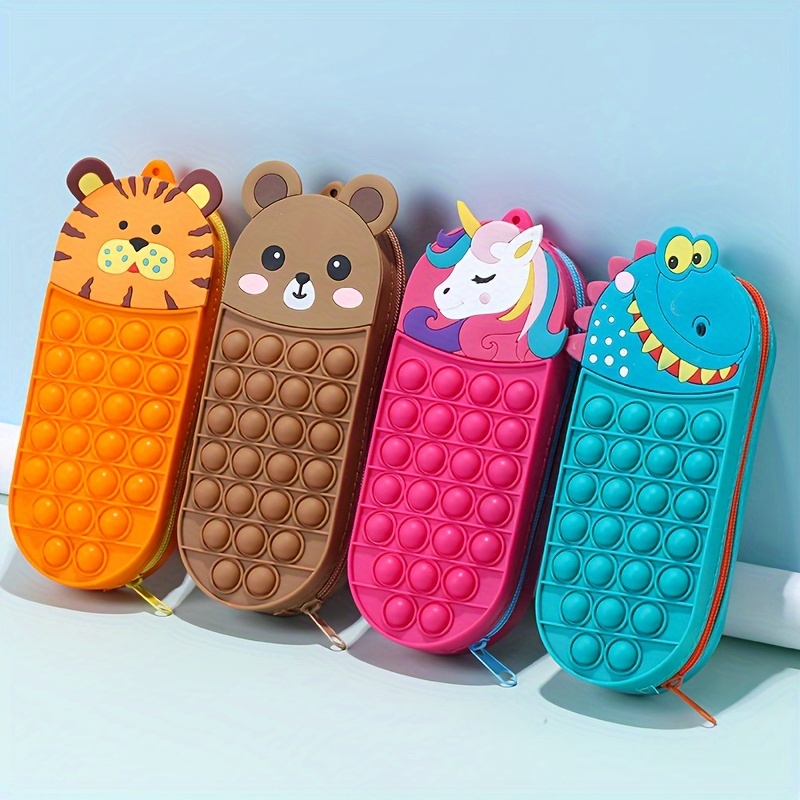 

Rubber Pencil Case - Creative Cartoon Design For Office Supplies