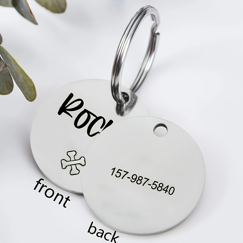 Custom 30Mm Round Dog Tag with Multiple Patterns Available