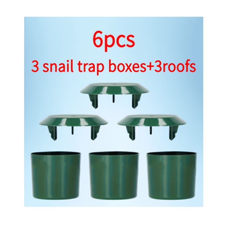 Image of 6pcs Set Of Gardening Physical Pest Control Tools: Snail And Slug Traps, Durable, Odorless, Reusable Vegetable Garden Protection Devices, Suitable For Vegetable And Flower Beds