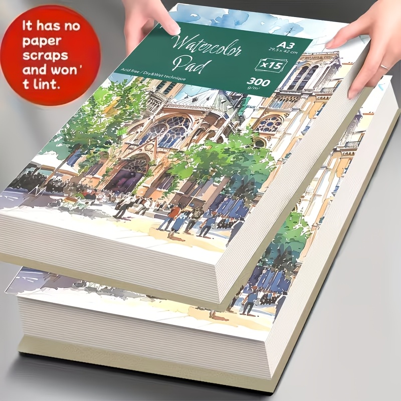 Large A5 Watercolor Pad Spiral Bound Art Sketchbook Heavy Paper For Watercolor Acrylic Gouache Ink Painting And Mixed Media Artwork