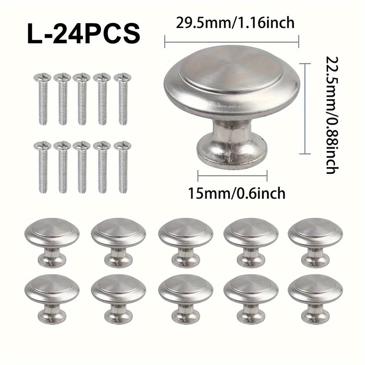 GedoTec Meubelgreep roestvrij staal 128 mm kastgreep keuken - AG10010 | roestvrij staal mat geborsteld | keukengreep massief materiaal massief | greep-: 10 mm | 10 stuks - design booggrepen incl
