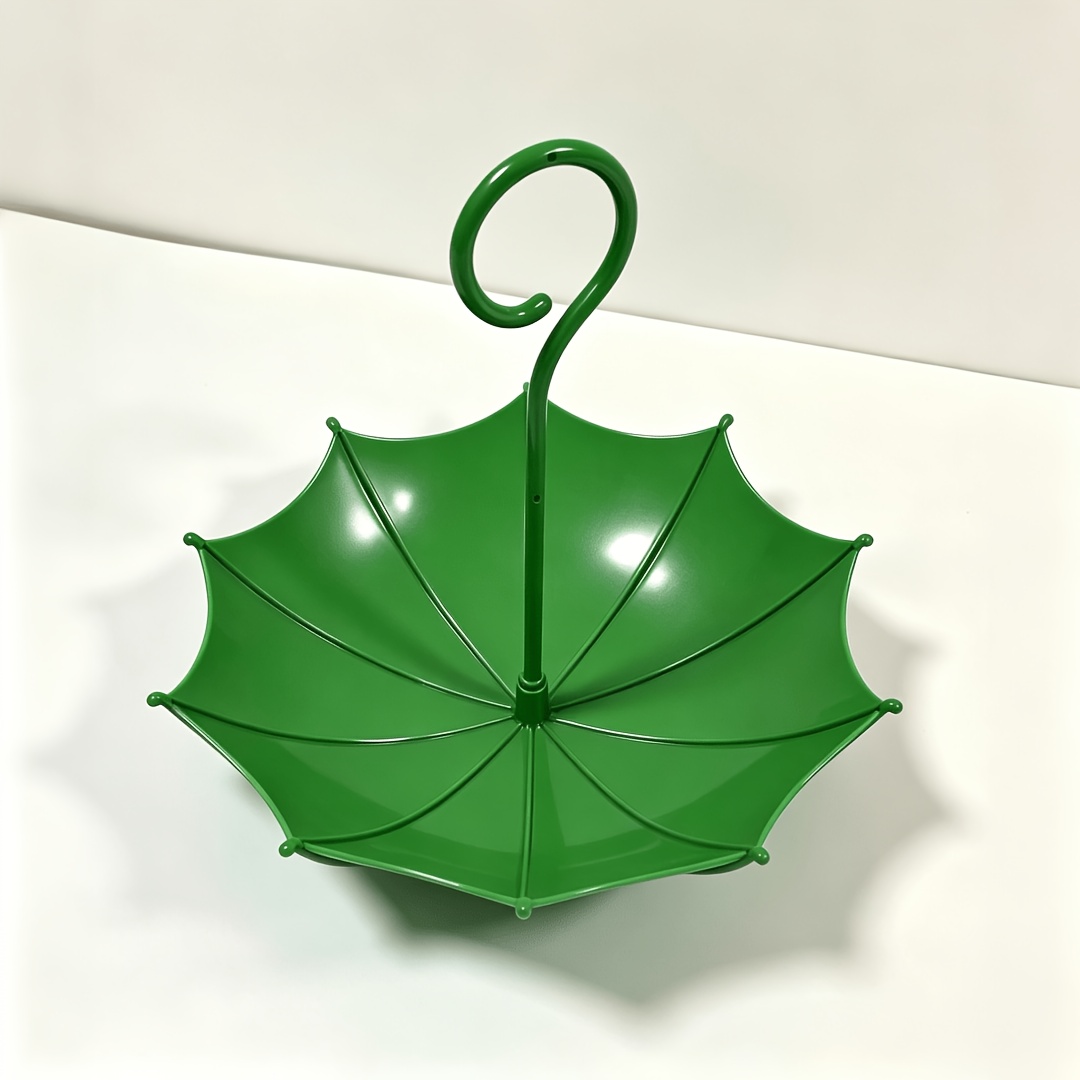 TEMU 1pc Hanging Umbrella-style Bird Feeder With 2 Color Options, A Bird Bath And Food Bowl For Courtyards And , Suitable For
