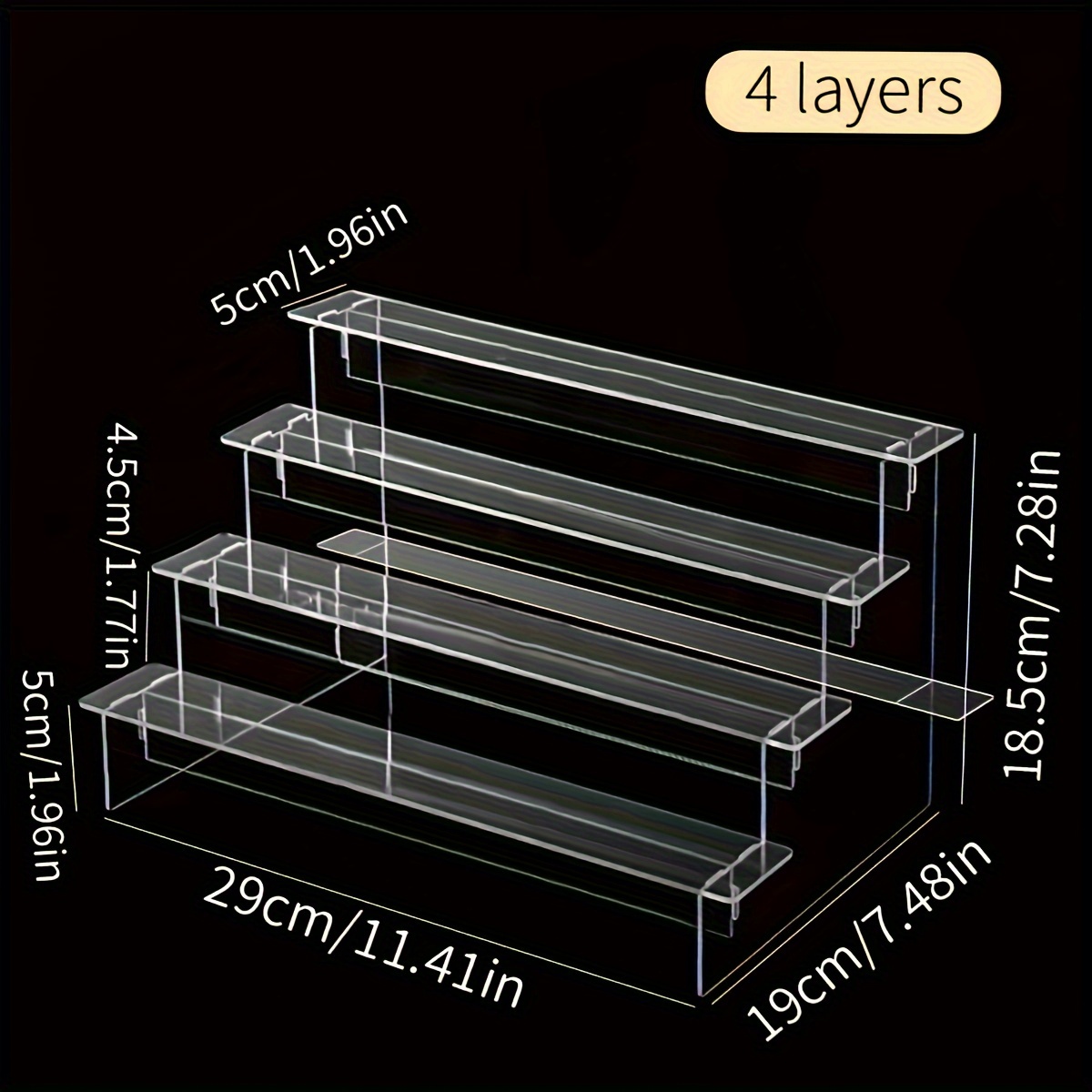 Clear Plastic Display Stand - For , Desserts, Jewelry, , & Collectibles