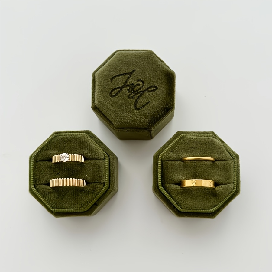 Custom Engraved Luxury Ring Box for Weddings and Anniversaries
