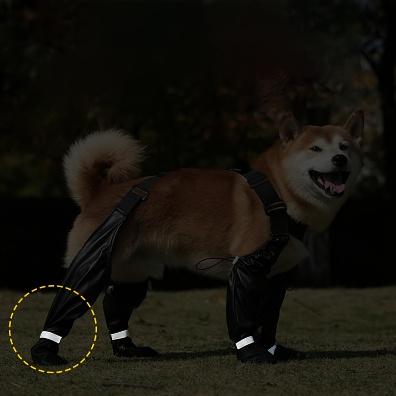 Non-Slip Dog Boots for All Sizes, Adjustable Buckle Closure