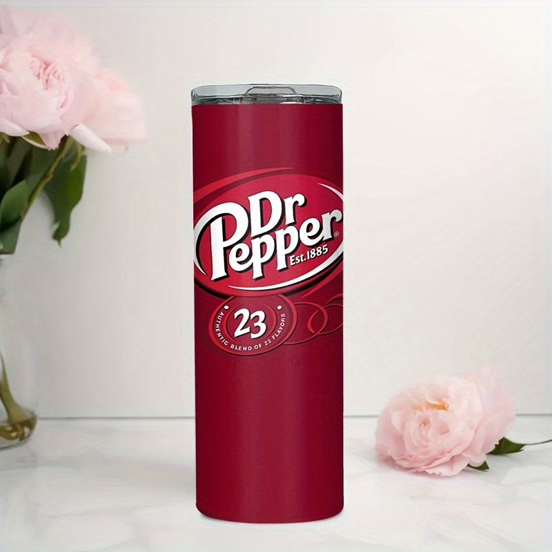 

1pc Dr Pepper 20oz Steel Insulated - -, -, Reusable Cup For Hot And Beverages, For