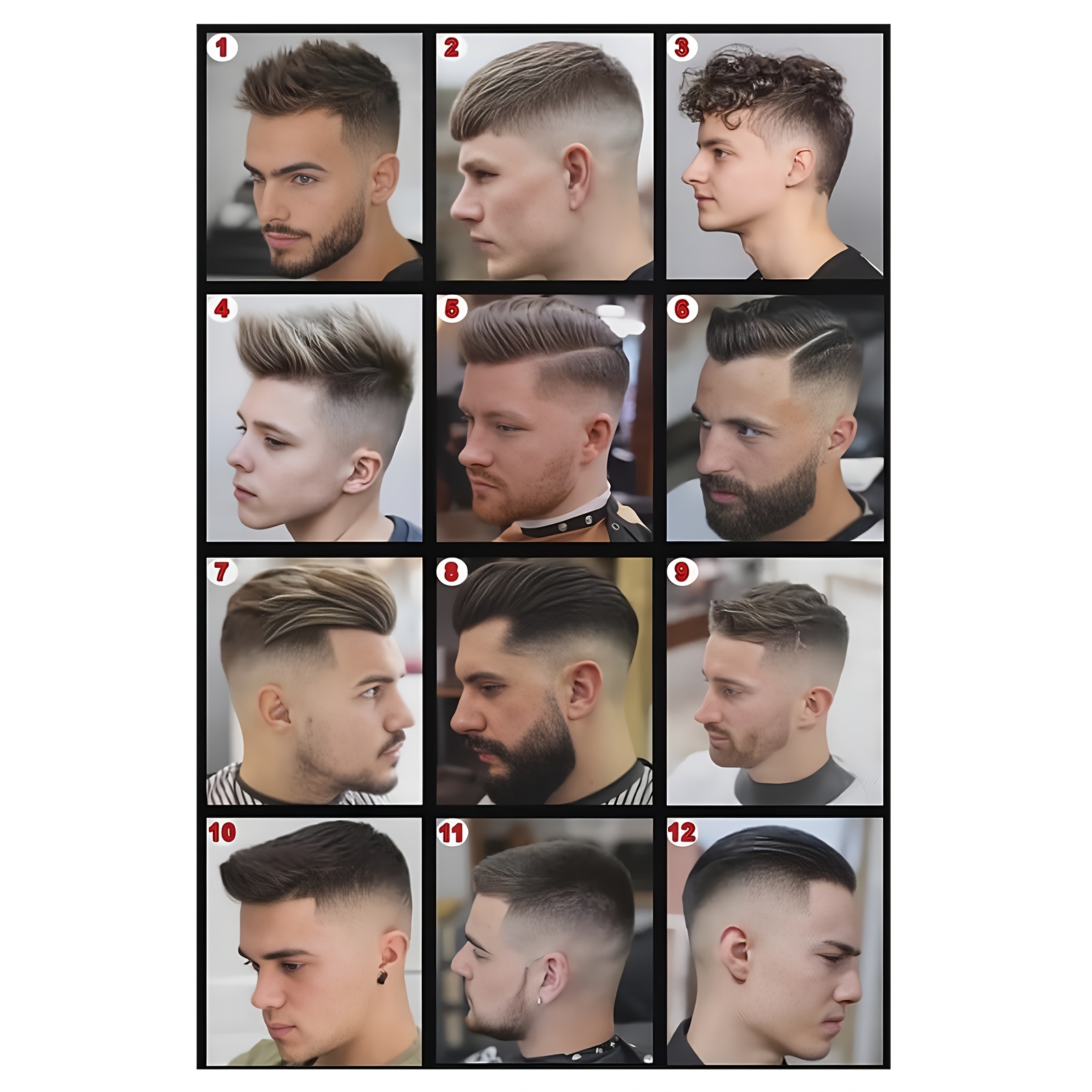 1pc moderno corte pelo hombres en pared Temu Uruguay