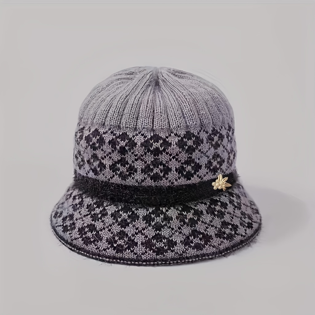 TEMU Autumn And Winter Women's Hat With Fleece Lining, Warm Hat, Thickened Ear Protection, Duck Tongue Hat