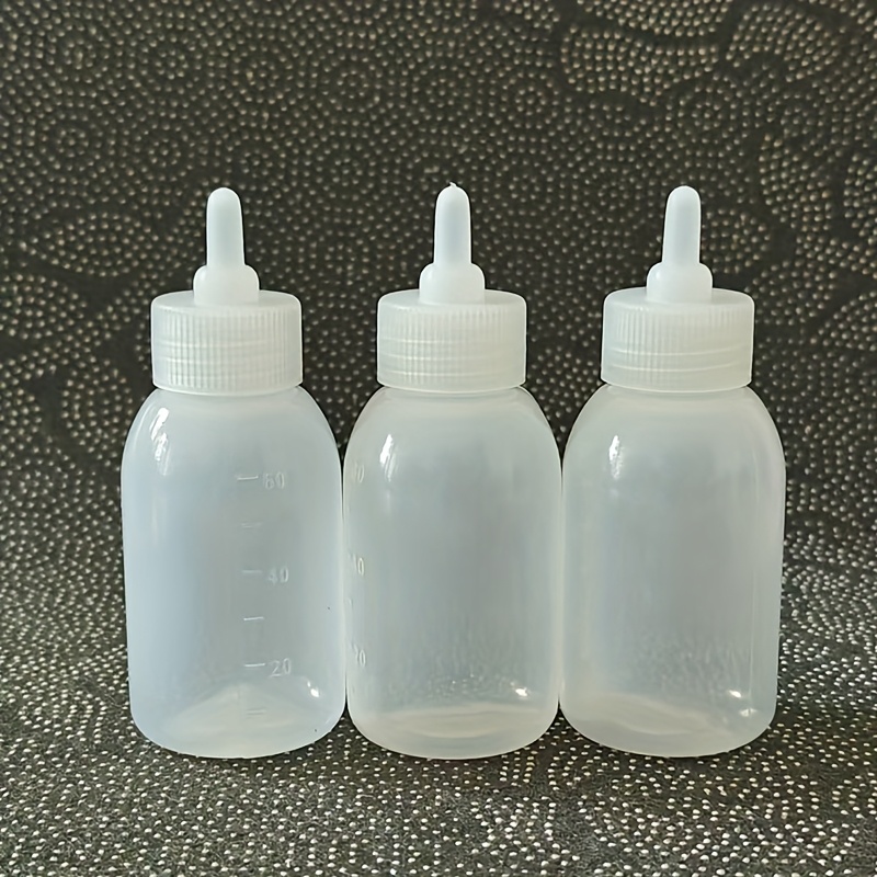 3pcs Cat Milk Bottle, 50ml/60ml Small Animal Plastic Feeding Bottles For Kittens And Puppies, Foxes, , Rabbits, , And Other Pets