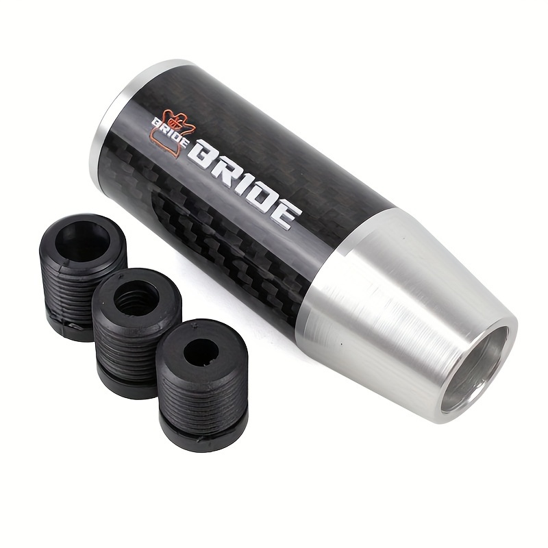 Integra Shift Knob JDM Style Black Aluminum Automatic Shift Knob - Universal Fit Bride Look Auto Shift Knob With Button - Foto 2