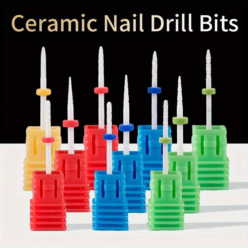 

3pcs Ceramic Nail Polishing Bits, Nail Drill Bits, Nail Polishing Cleaning Brush, Pedicure Remover For Acrylic Gel, Nails Polishing Tools, Nail Art Pedicure Manicure Tools