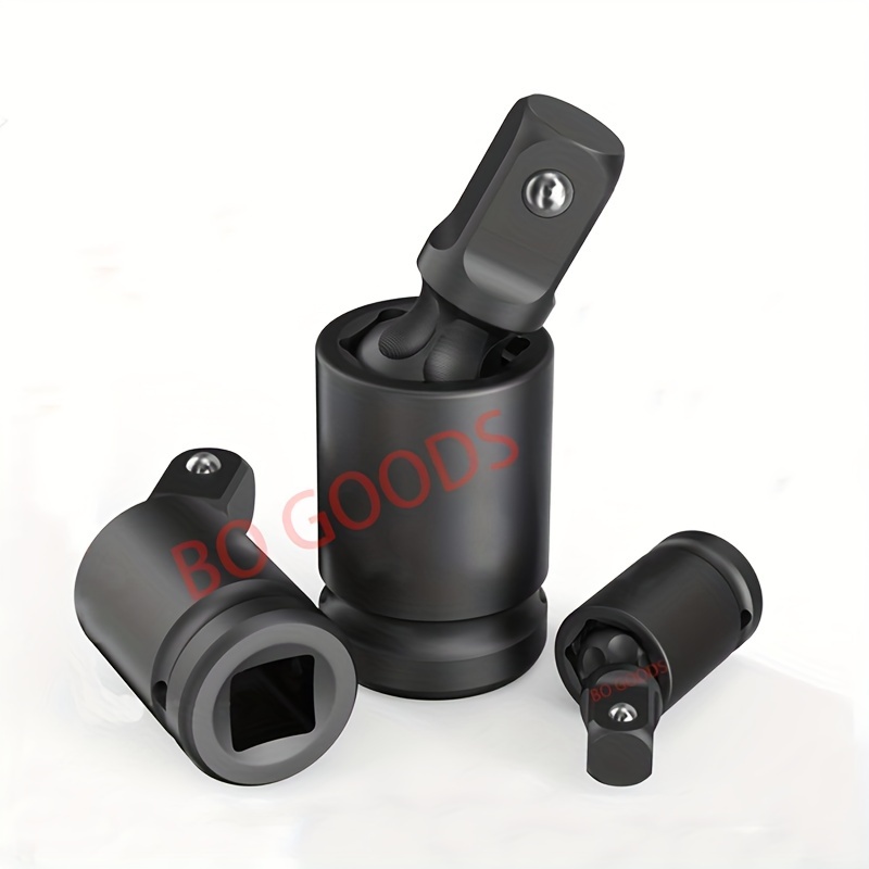 

3pcs 360° 1/2 3/8 1/4in Universal Joint Socket Swivel Increase Your Efficiency With This Impact Socket Adapter Extension Electric Wrench For Industrial, Auto, Moto And Household Repa Maintenance.