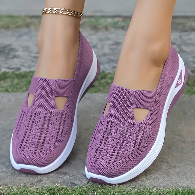 Women's Summer Breathable Casual Slip-On Sneakers, Lightweight