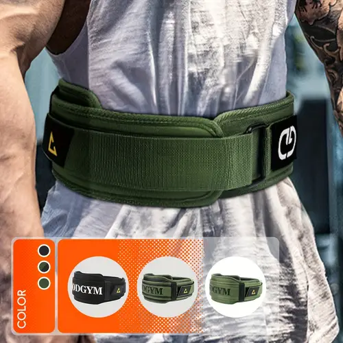 gounodgym high quality powerlifting belt adjustable eva training weight lifting gym support belt with durable iron and green weightlifting support adjustable waist support durable construction weightlifting belt