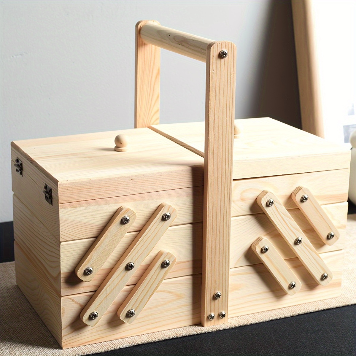 

Jewelry Box, Wood Jewelry Box With 3 Levels, Jewelry Box, Storage Box, Jewelry Case, Jewelry Storage, Jewelry Box, Jewelry Box For Rings, Earrings, Necklaces, Bracelets