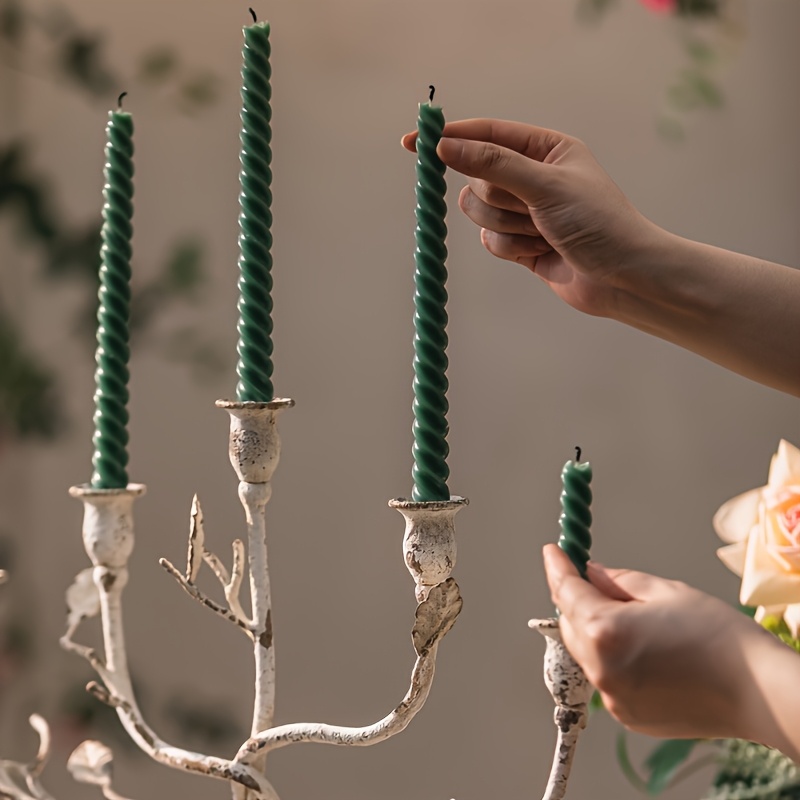 Vintage-Inspired Metal Candle Holder - Creative Tree Design for Home & Living Room Decor, Perfect for Dining Table Centerpiece