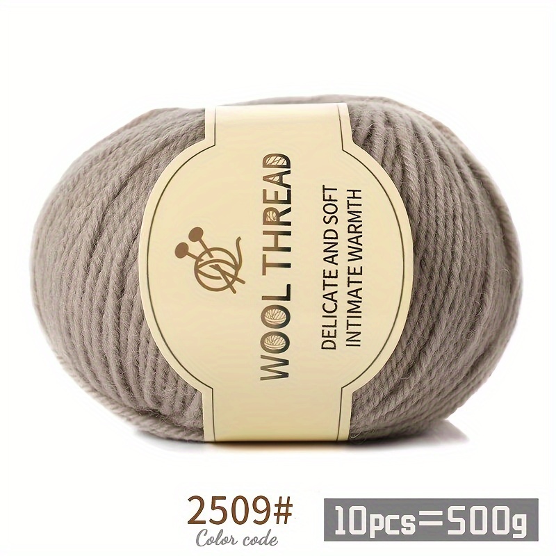 E-shop 500G 290 Mittelgrobes, , gekämmtes Alpakka-Wollgarn, Herbst- und Winterwarme Mode, handgestricktes Materialpaket zum Basteln von Pullovern,