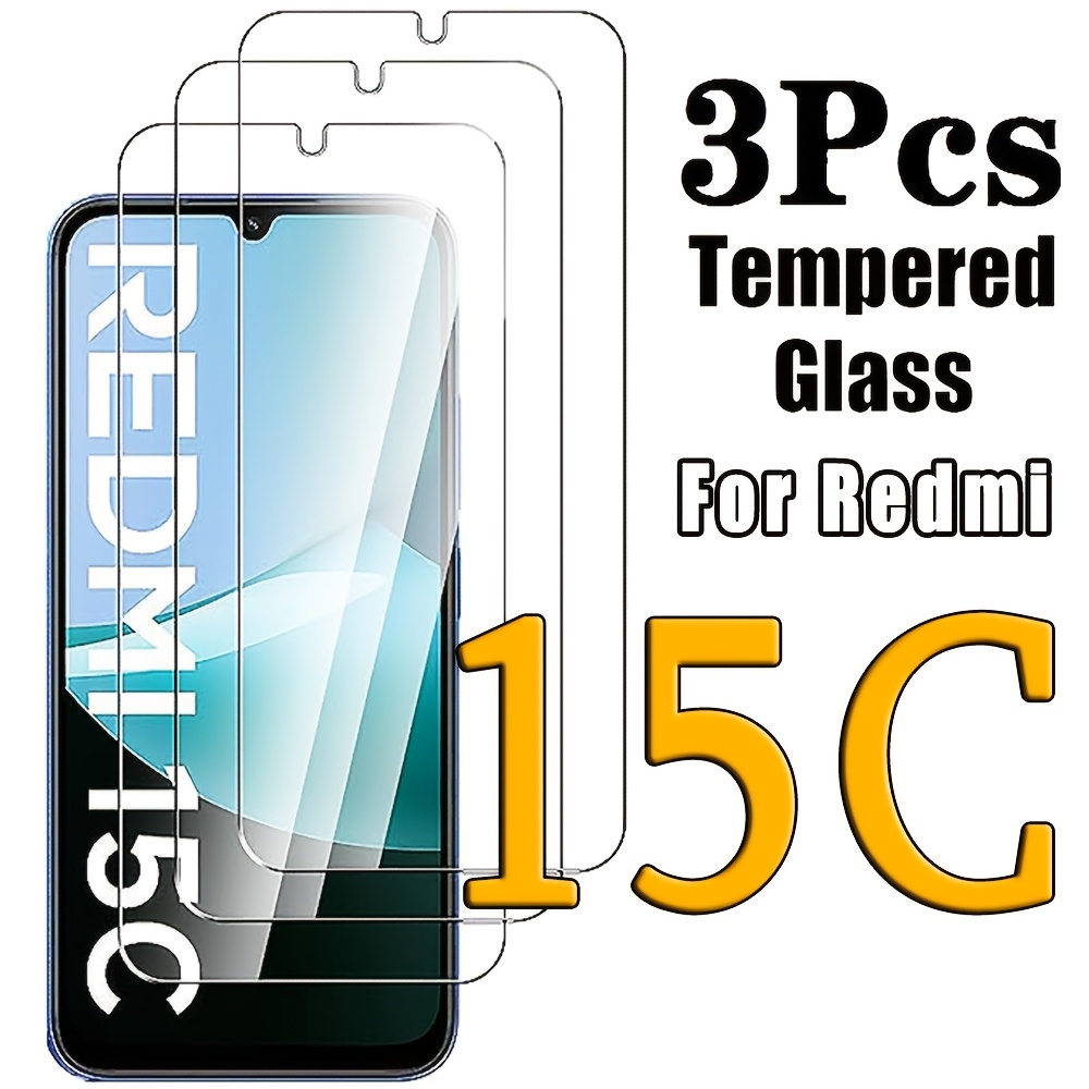 E-shop 3 Stück Panzerglas für Xiaomi Redmi 15C Displayschutzfolie