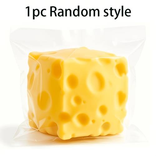 cheese squeezing toy holiday gift suitable for office desk toy squeezing toy birthday gift party gift tabletop decoration very suitable as a gift for halloween thanksgiving or christmas holiday birthday gift random color