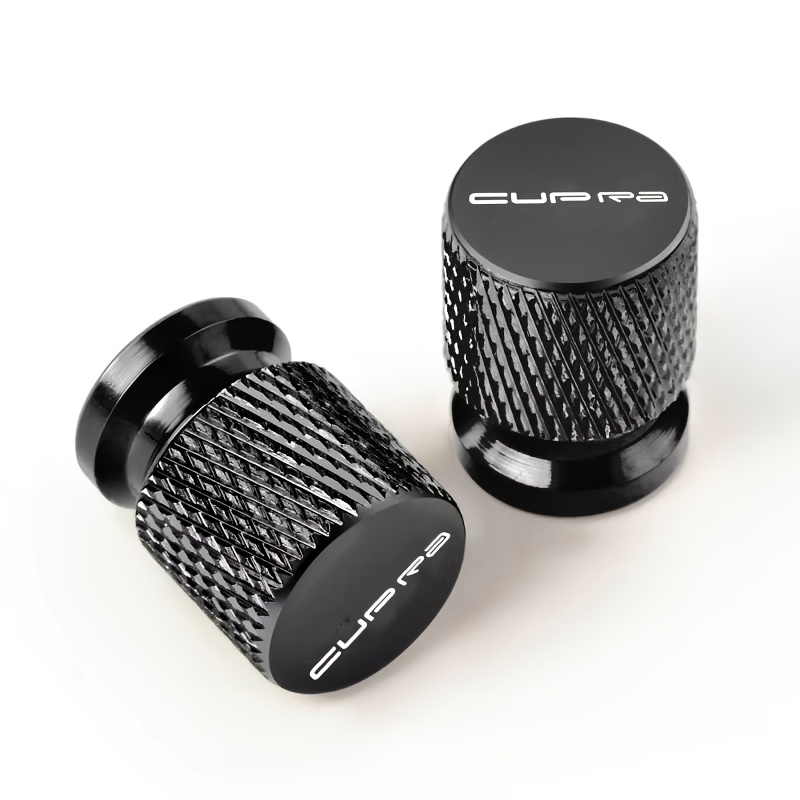 TEMU Style 2pcs Car Tire Valve Core Cover, Dustproof And Waterproof Material, 2 Colors From, Durable Material, Car Tire Additions, Suitable For Car