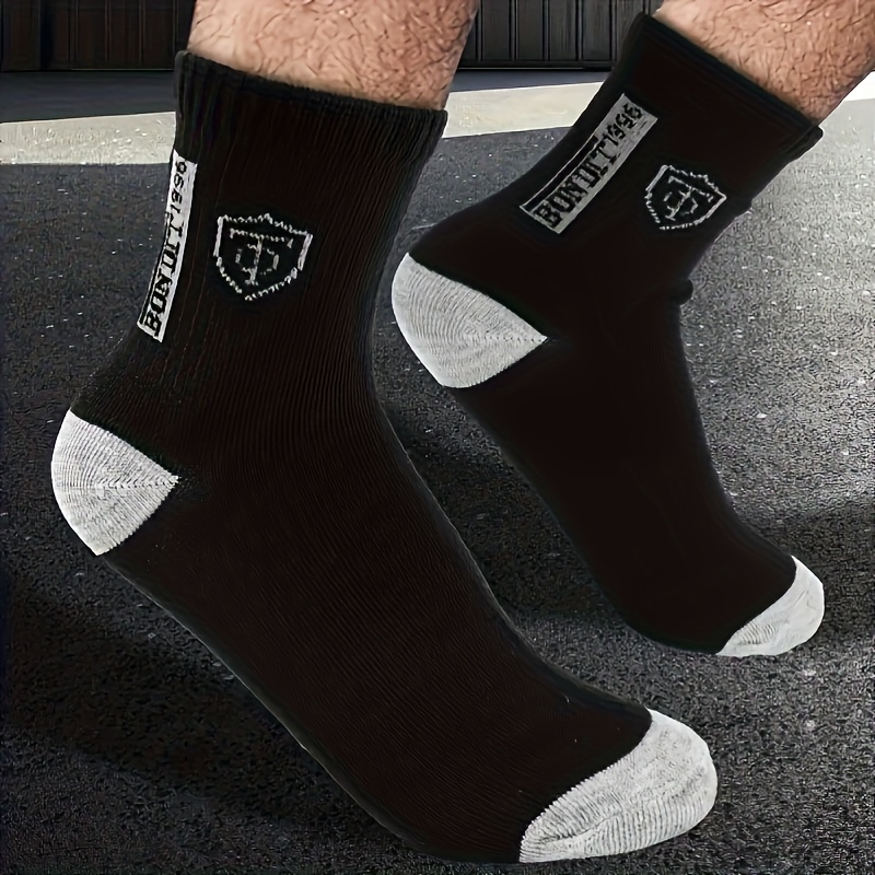 Men's Fashionable Mid-Tube Socks, 20 Pairs