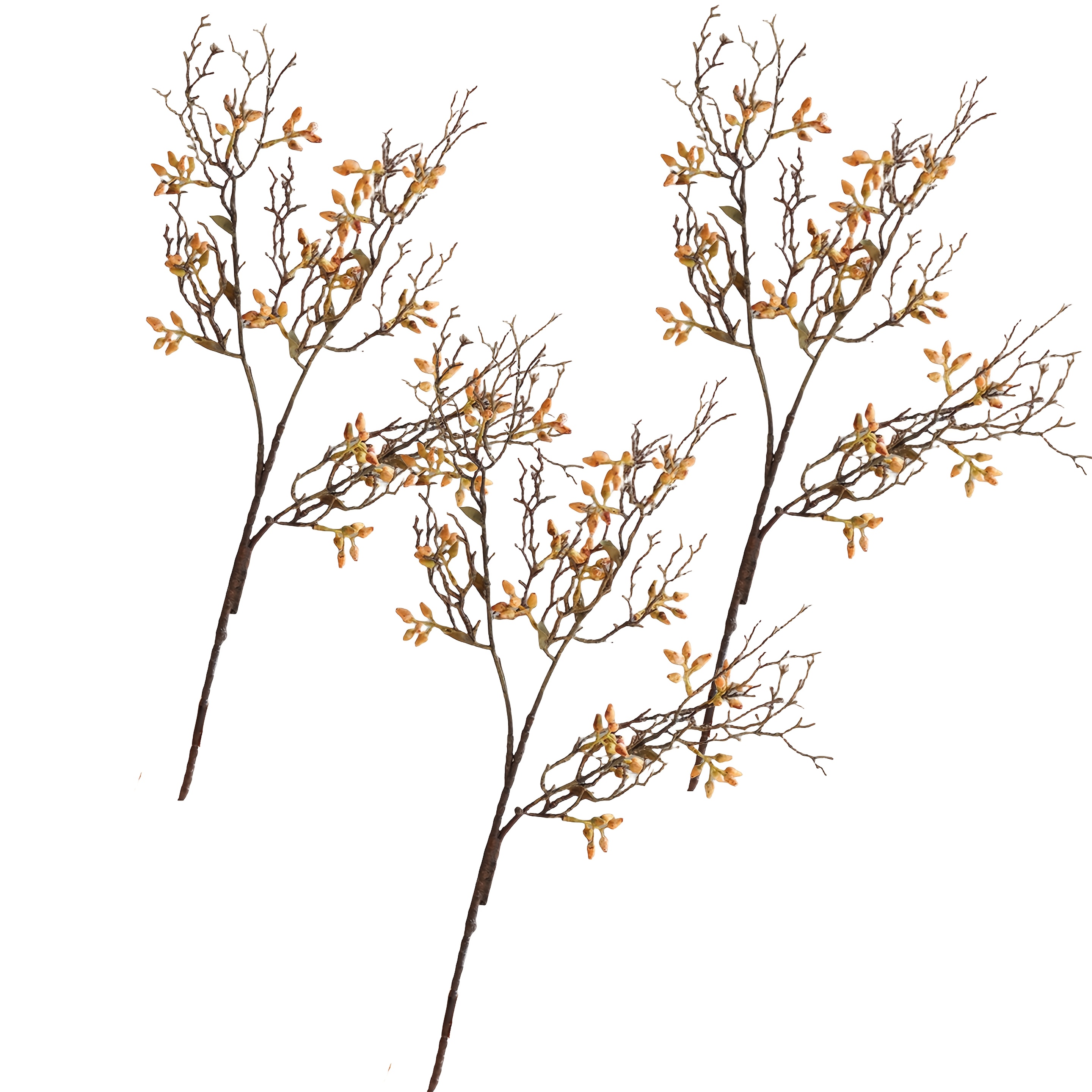 TEMU 3pcs, Simulated Autumn Decoration Plants, Home Bedroom Kitchen Decoration, Vase Decoration, Halloween Wreath Decoration, Party Party Decoration