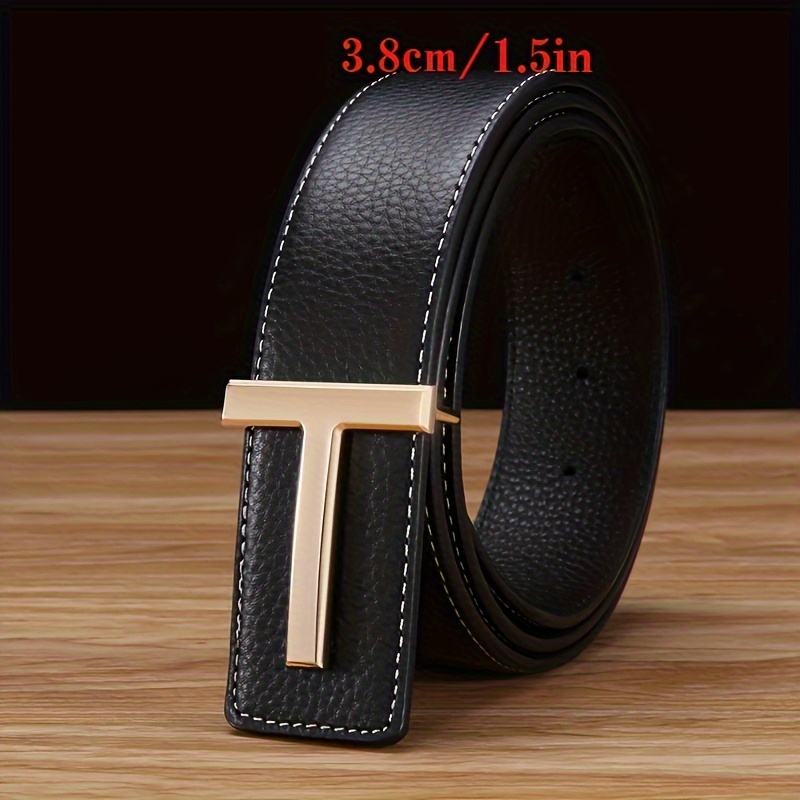 Double Sided Head Layer Leather Belt for Couples