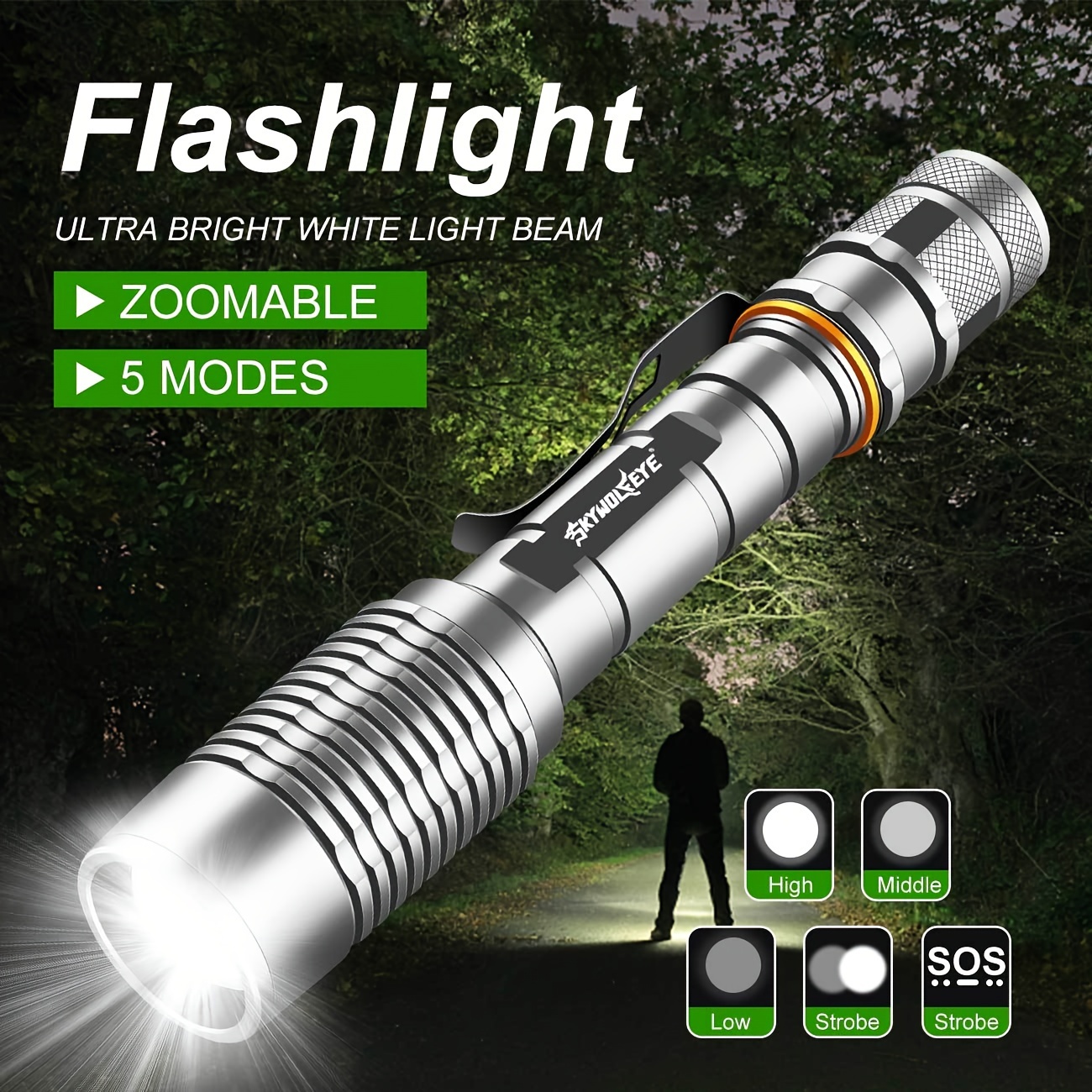 

1pack , Long 5 Adjustment Led (battery Not Included)