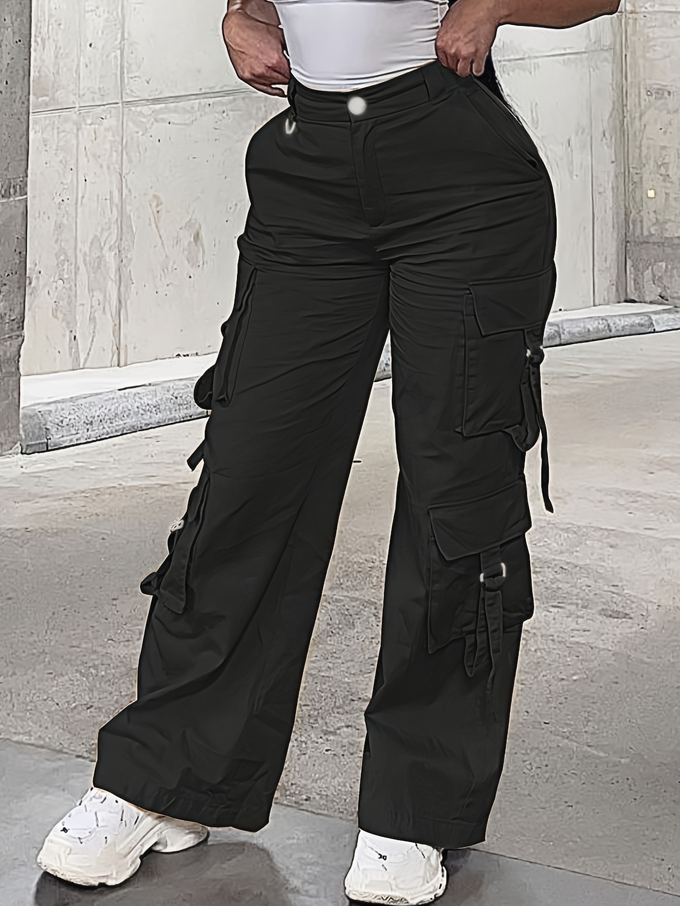 streetwear cargo pants multiple utility pockets - Temu Japan