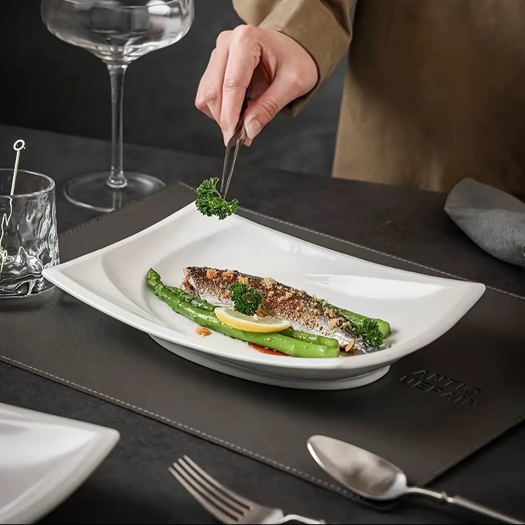 rectangular cerámica elegante vajilla creativa Temu Peru