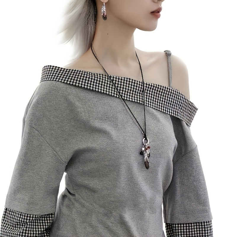 Women's Original Feather Floating Life Necklace, Unique Design