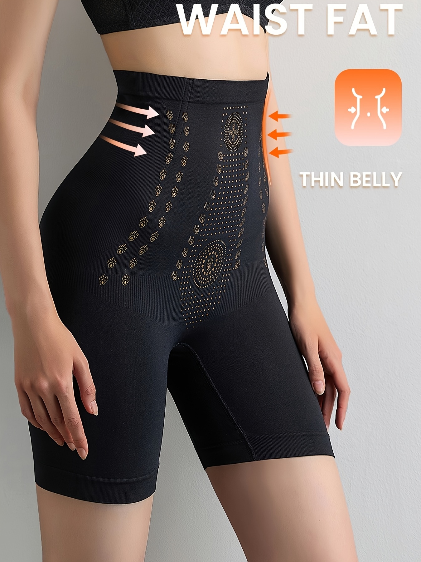 high waist postpartum abdominal control pants belt belly control strong   lifting belt inner plastic body pants