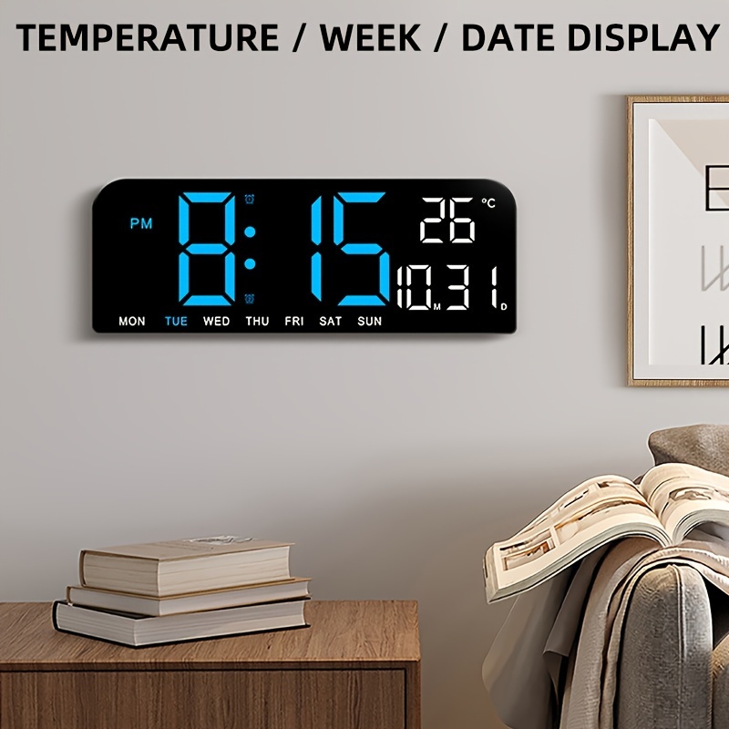 

Timess Led Alarm , -sized Alarm Display Of Week And And , , Suitable For Placing On , Can Be In And Offices For Decoration